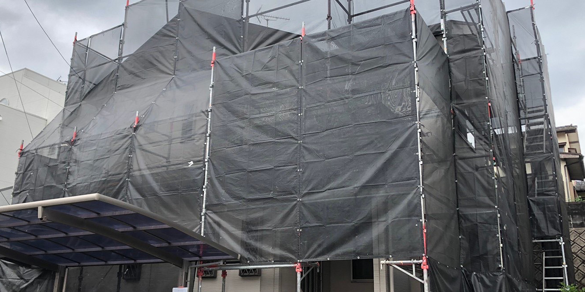 福岡県太宰府市 J様邸【住宅塗装】着工