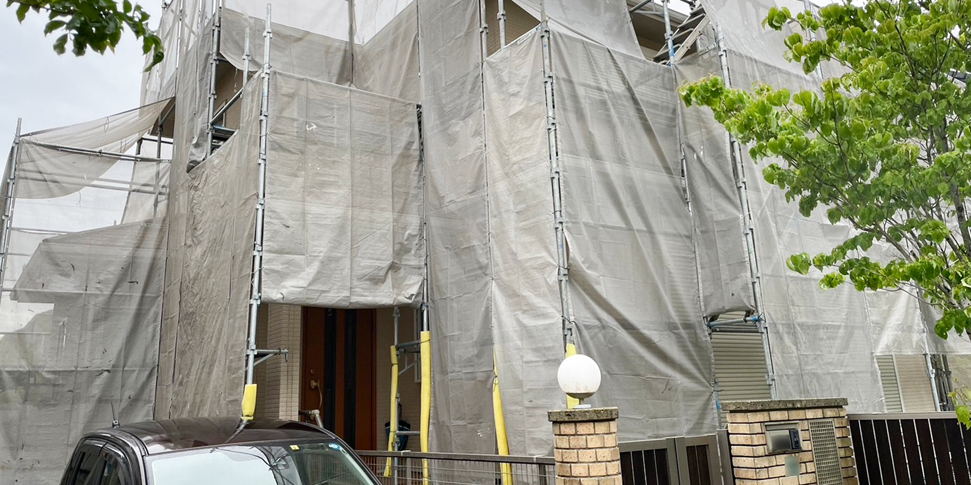 福岡県福岡市東区 O様邸【住宅塗装】着工