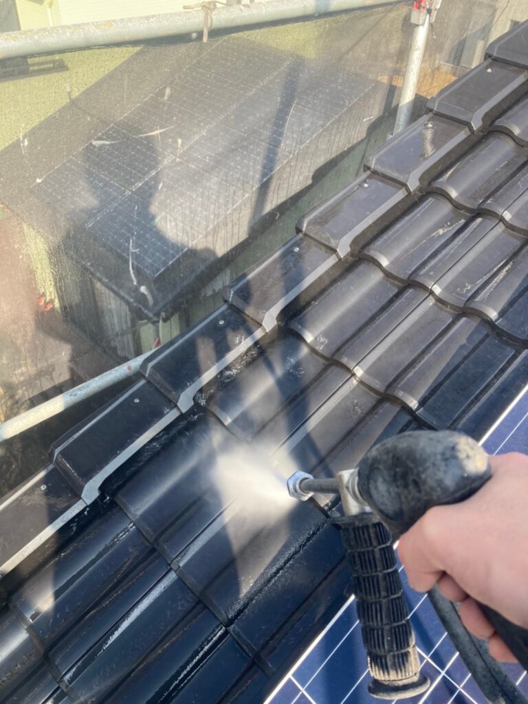 佐賀県鳥栖市 T様邸【住宅塗装】作業工程:高圧洗浄 写真2