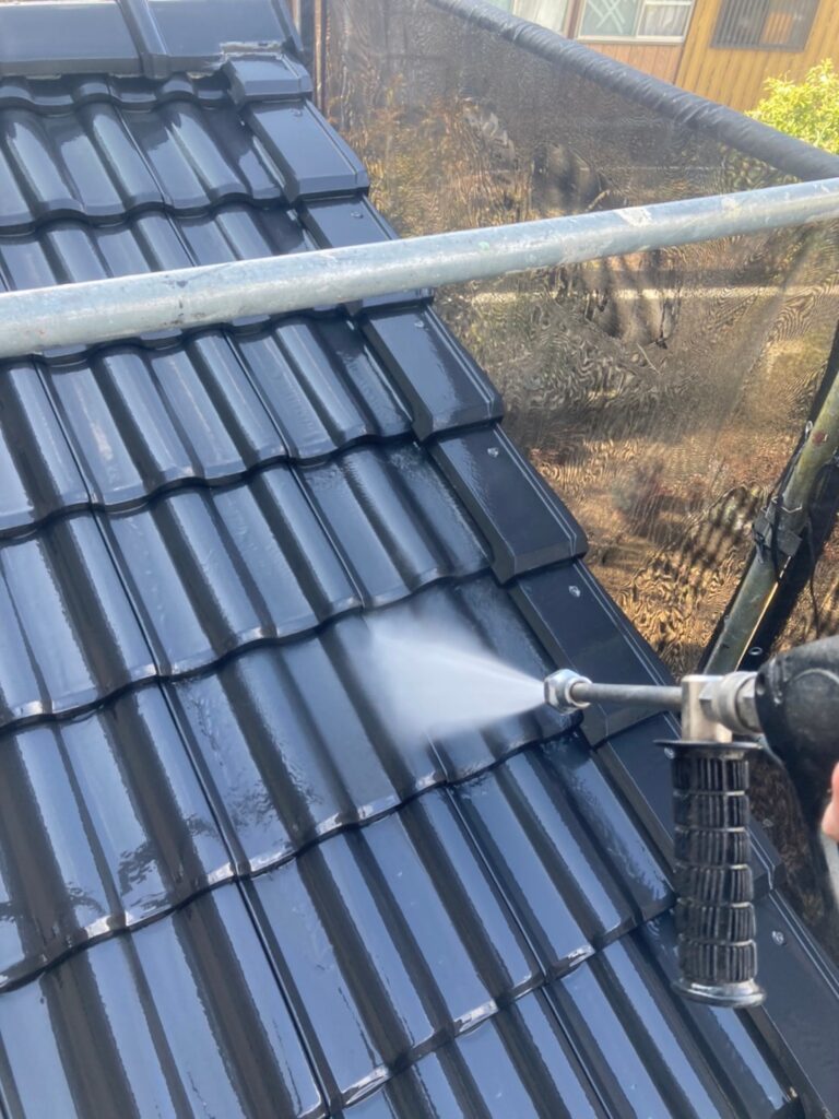 佐賀県鳥栖市 T様邸【住宅塗装】作業工程:高圧洗浄 写真3