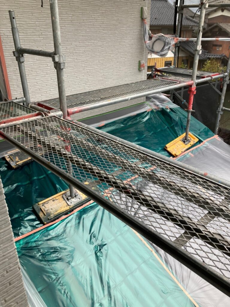 佐賀県鳥栖市 T様邸【住宅塗装】作業工程:各所養生 写真5