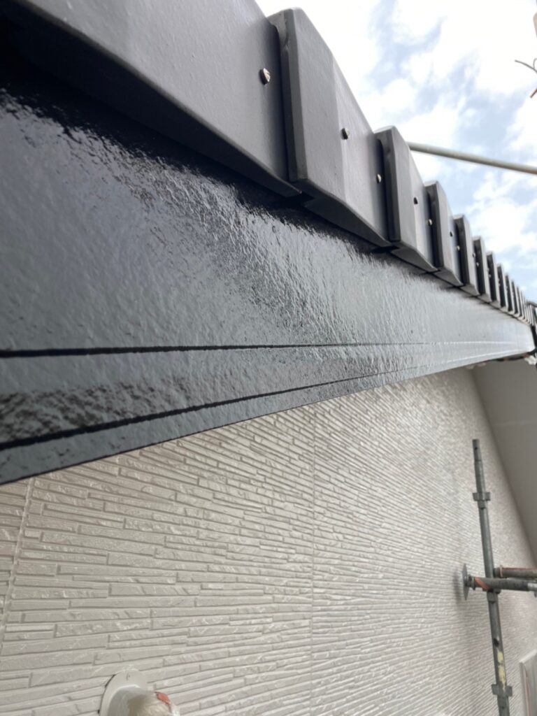 佐賀県鳥栖市 T様邸【住宅塗装】作業工程:付帯塗装1日目 写真13