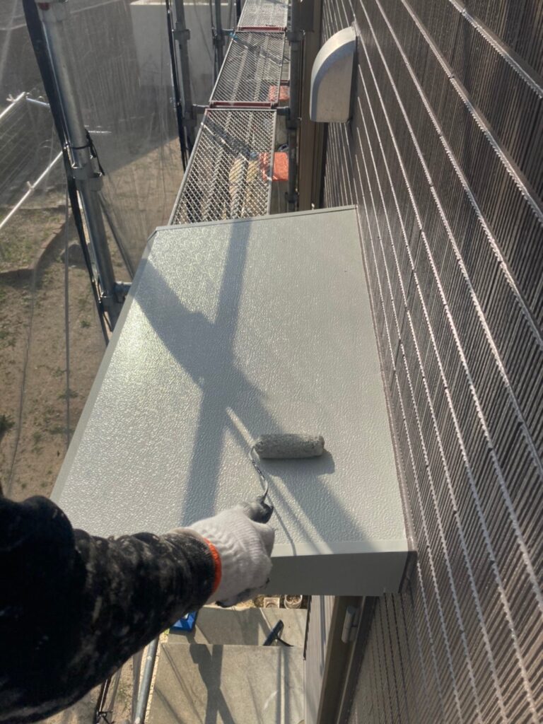 佐賀県鳥栖市 T様邸【住宅塗装】作業工程:付帯塗装2日目 写真12