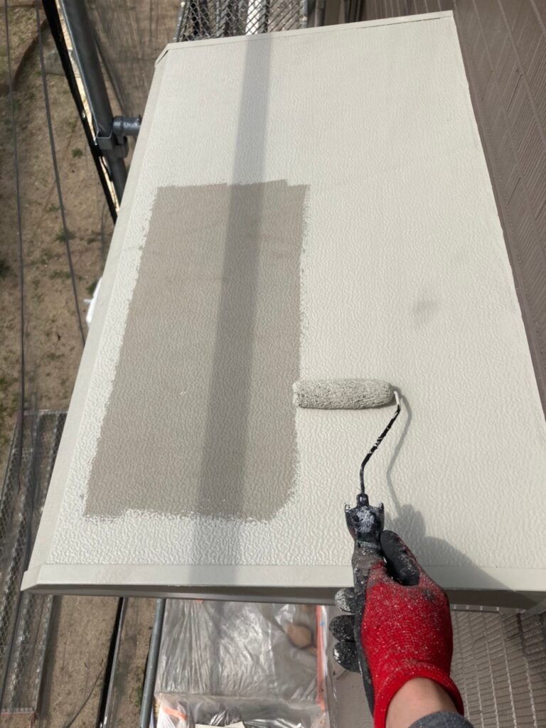 佐賀県鳥栖市 T様邸【住宅塗装】作業工程:付帯塗装2日目 写真4