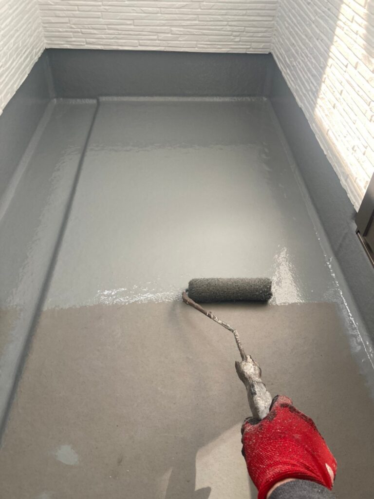 佐賀県鳥栖市 T様邸【住宅塗装】作業工程:基礎巾木塗装など 写真8