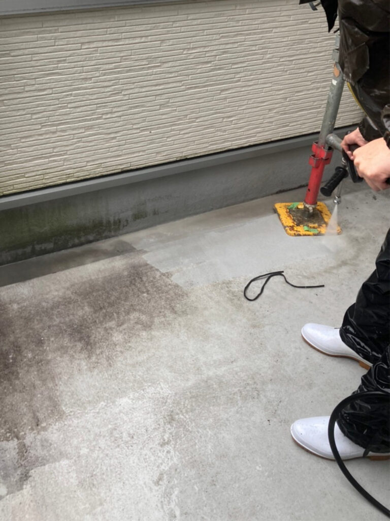 福岡県福岡市 H様邸【住宅塗装】作業工程:高圧洗浄 写真6