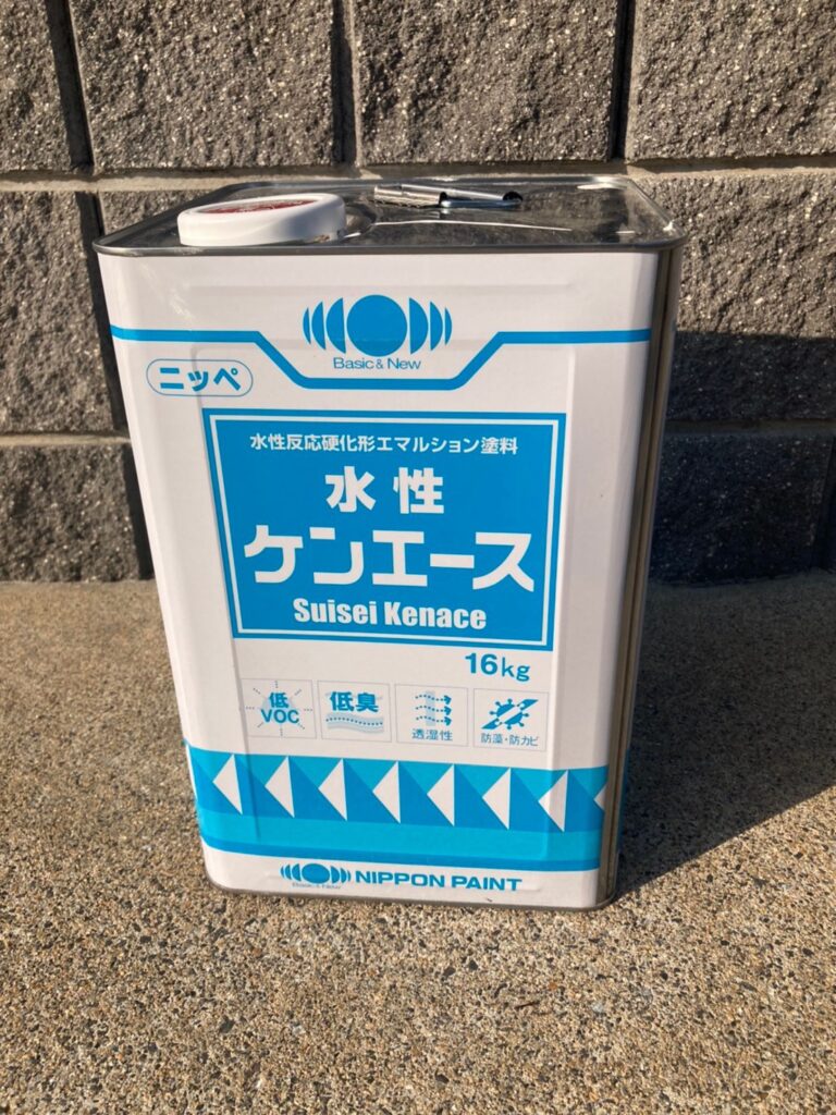 福岡県福岡市 H様邸【住宅塗装】作業工程:軒天塗装・外壁下塗り 写真1
