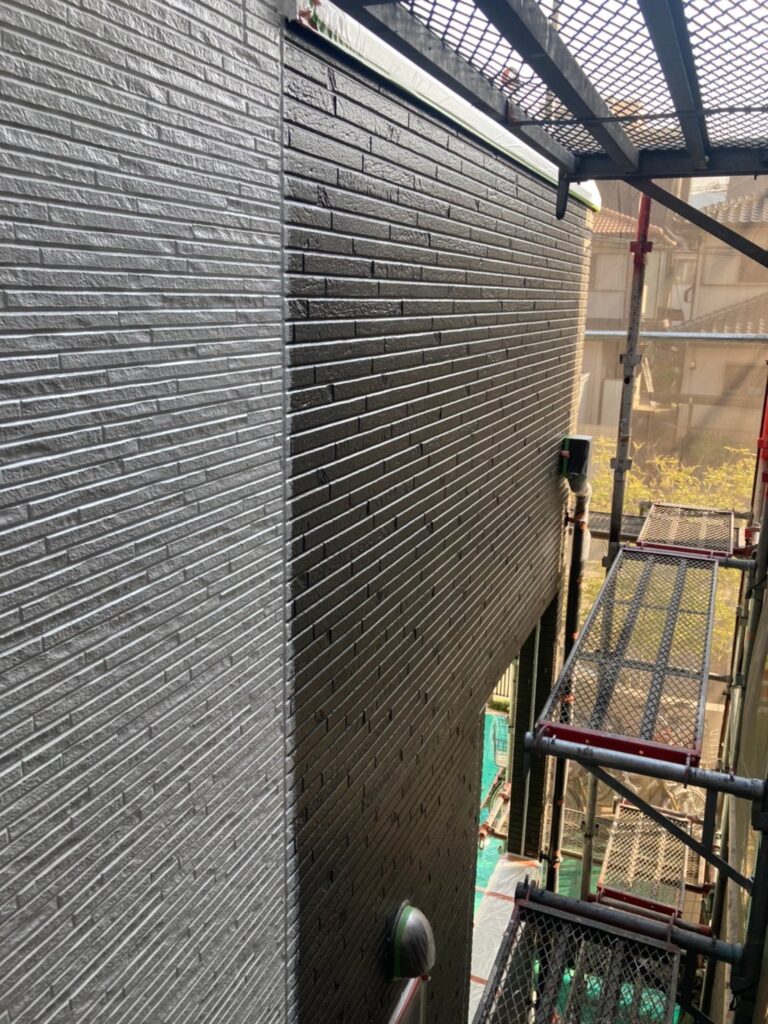 福岡県福岡市 H様邸【住宅塗装】作業工程:軒天塗装・外壁下塗り 写真15