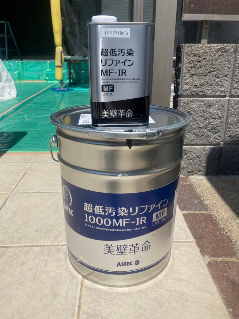 福岡県福岡市 H様邸【住宅塗装】作業工程:外壁塗装・中塗り 写真9