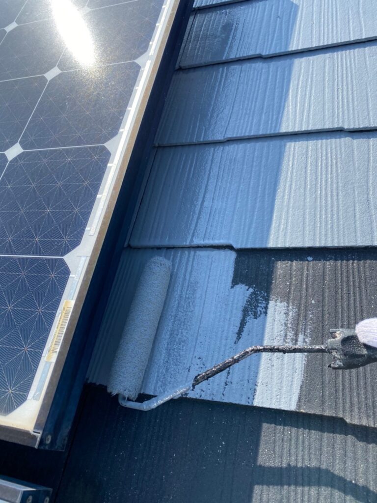 福岡県福岡市 H様邸【住宅塗装】作業工程:外壁上塗り・屋根下塗り 写真13