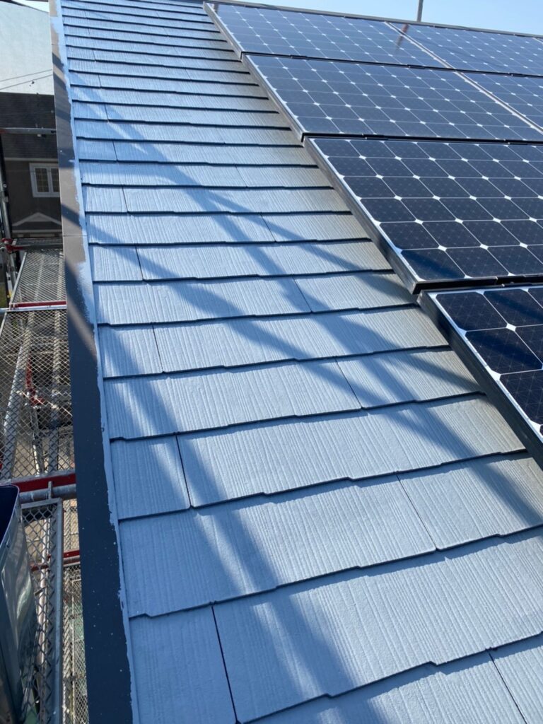 福岡県福岡市 H様邸【住宅塗装】作業工程:外壁上塗り・屋根下塗り 写真16