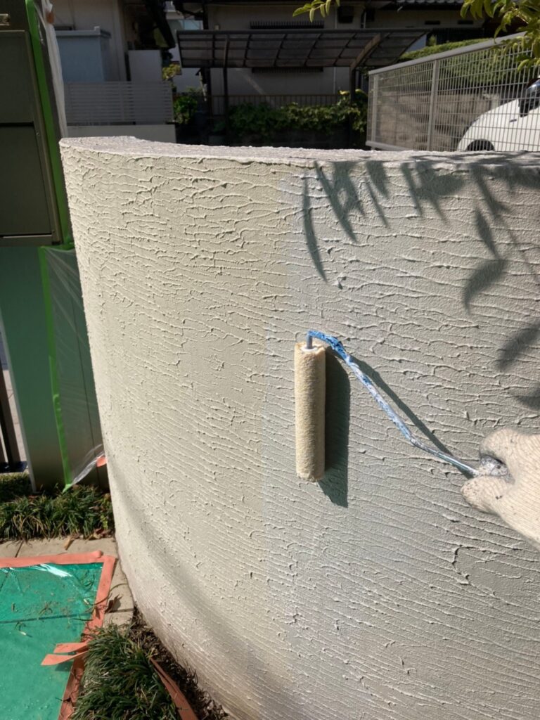 福岡県福岡市 H様邸【住宅塗装】作業工程:塀塗装① 写真17