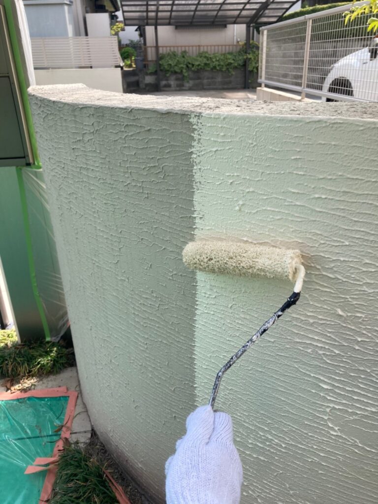 福岡県福岡市 H様邸【住宅塗装】作業工程:塀塗装① 写真19