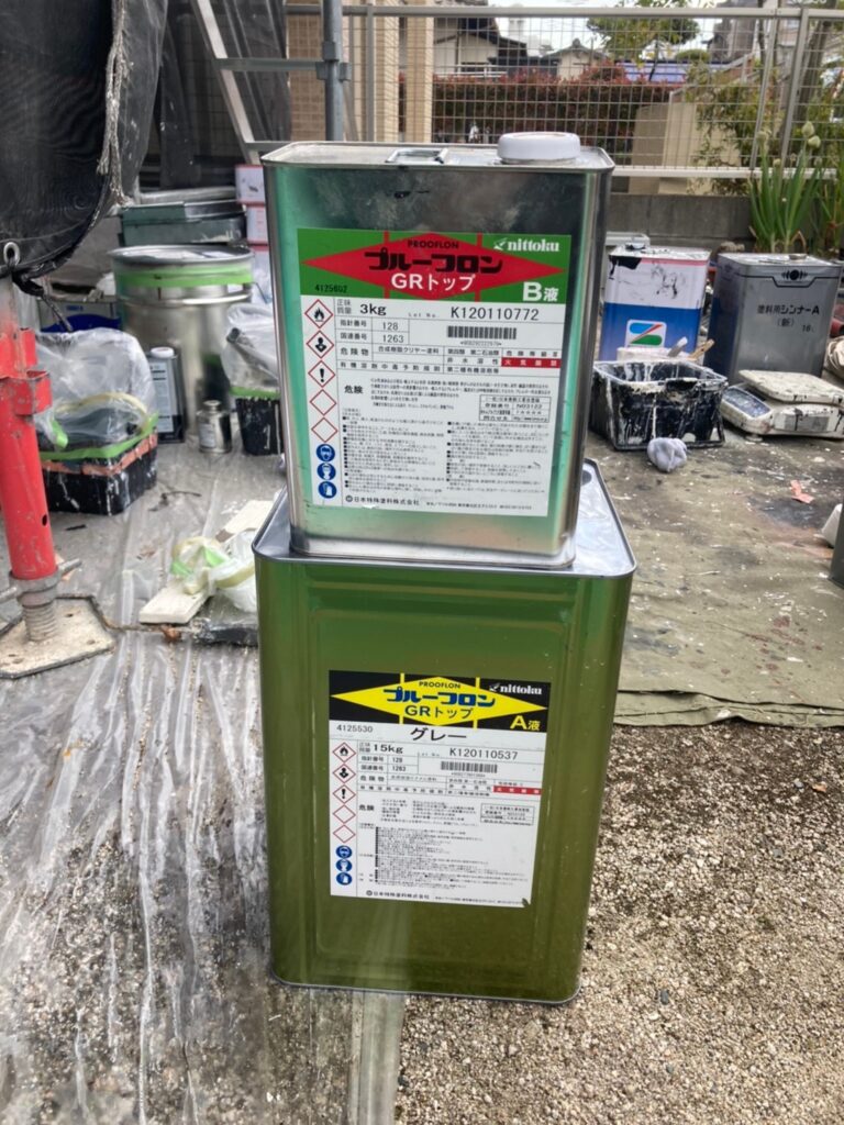 福岡県福岡市 H様邸【住宅塗装】作業工程:ベランダ防水塗装 写真6