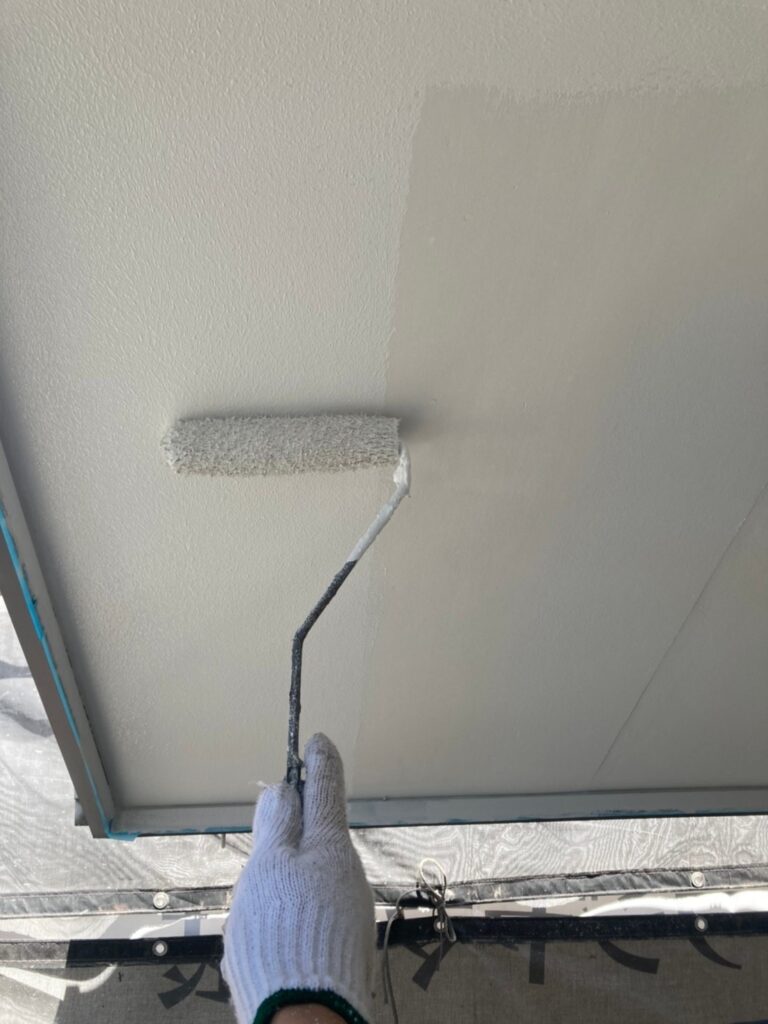 福岡県福岡市 K様邸【住宅塗装】作業工程:外壁一部肌合わせと軒天塗装 写真10