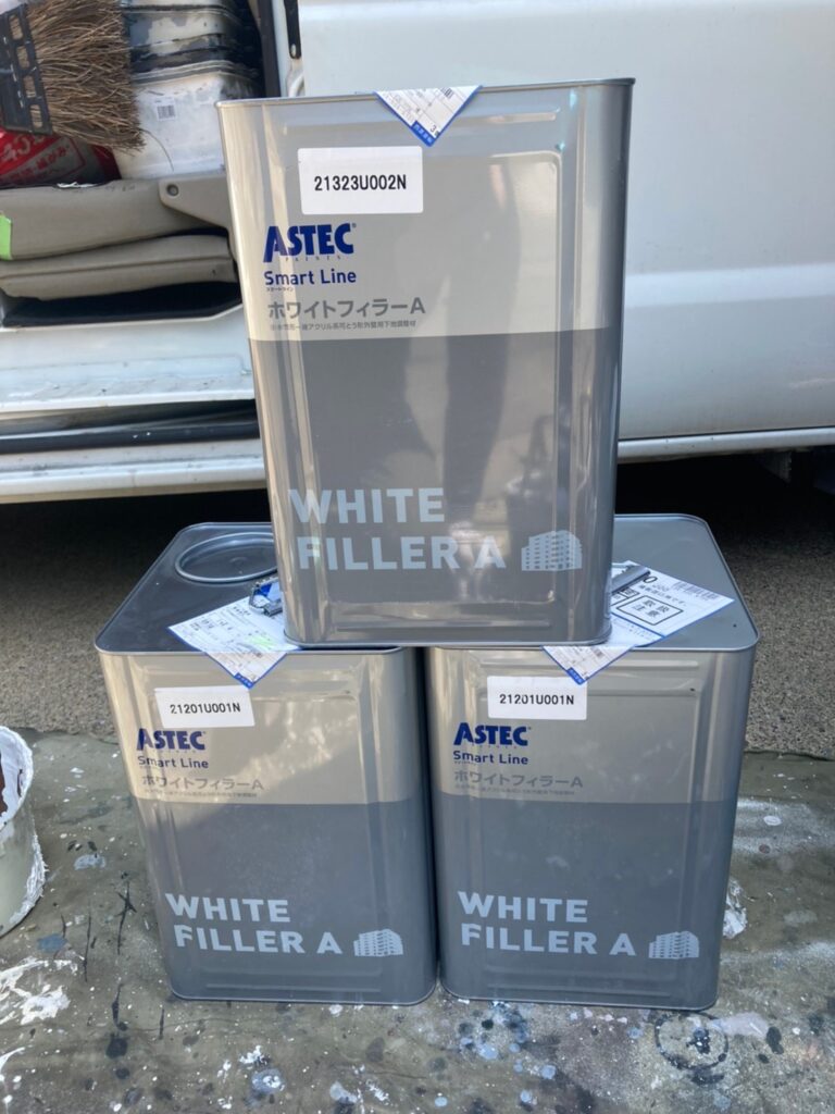 福岡県福岡市 K様邸【住宅塗装】作業工程:外壁下塗り(マスチック工法) 写真1