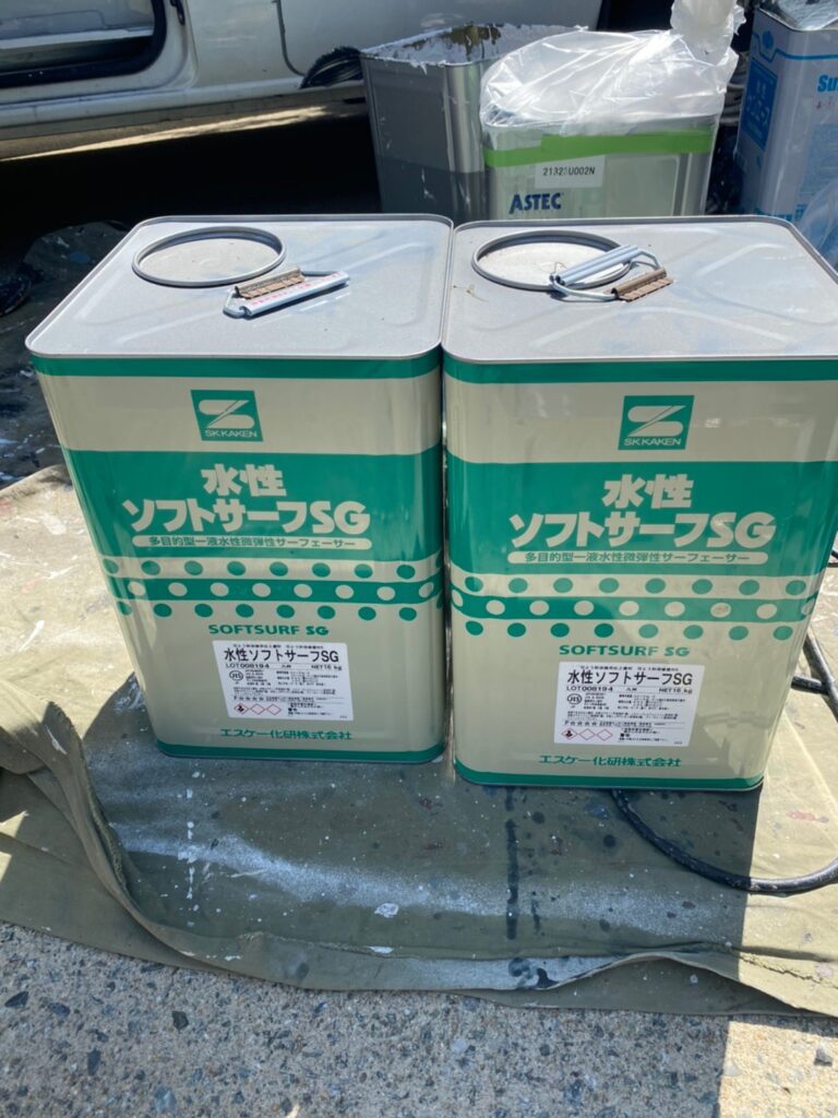 福岡県福岡市 K様邸【住宅塗装】作業工程:外壁下塗り(マスチック工法) 写真5