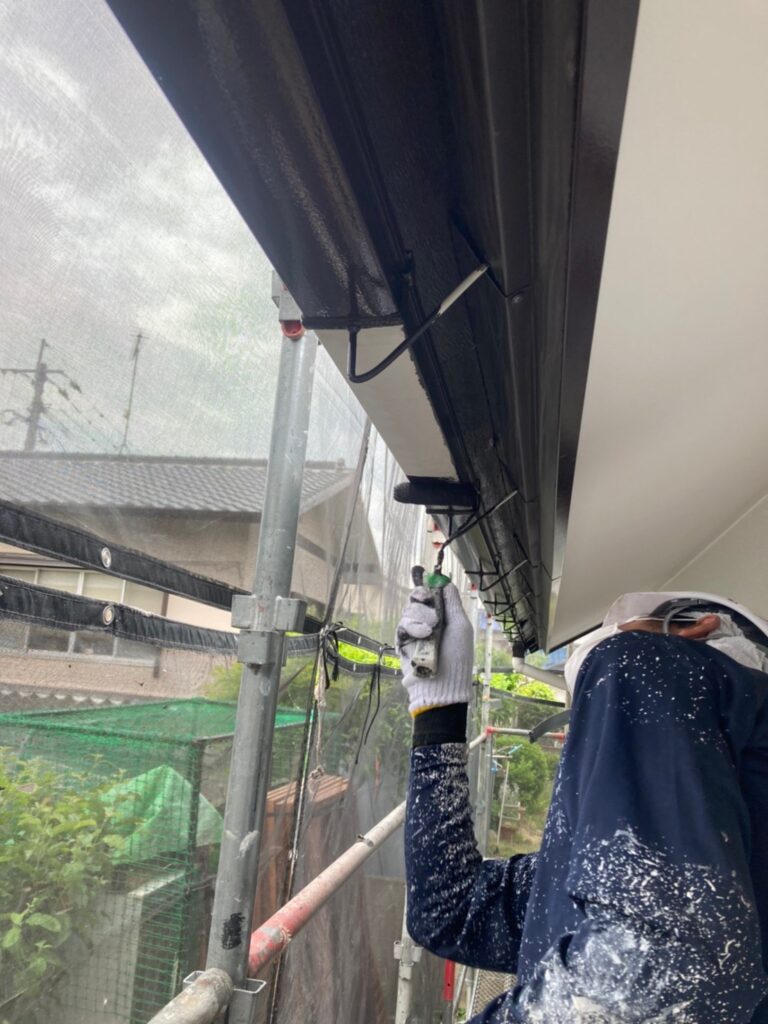 福岡県福岡市 K様邸【住宅塗装】作業工程:付帯塗装① 写真9