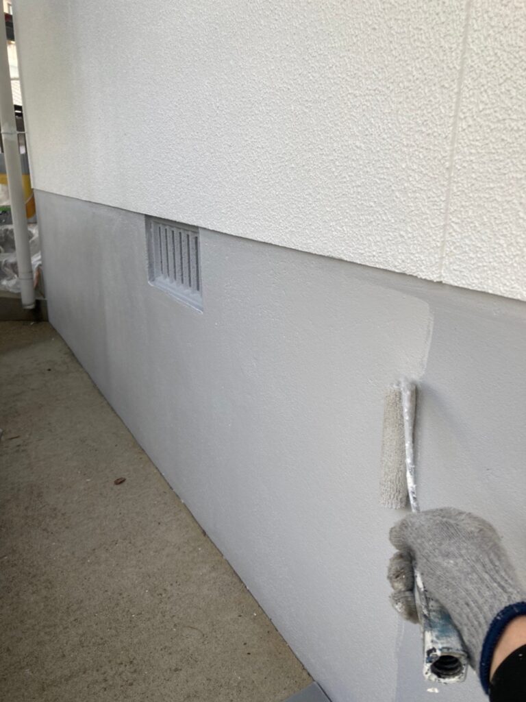 福岡県福岡市 K様邸【住宅塗装】作業工程:付帯塗装②と基礎巾木塗装 写真13