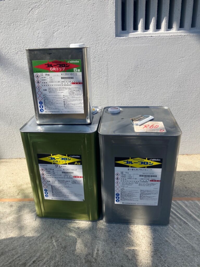 福岡県福岡市 K様邸【住宅塗装】作業工程:付帯塗装③とベランダ防水塗装 写真5