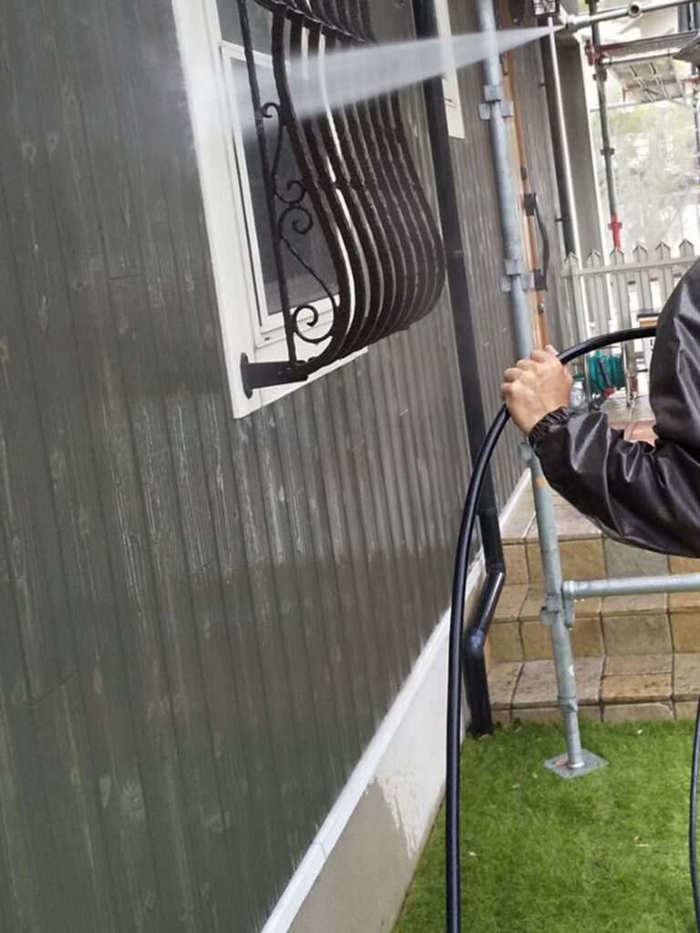 福岡県那珂川市 M様邸【住宅塗装】作業工程:高圧洗浄 写真7