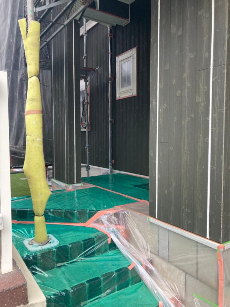 福岡県那珂川市 M様邸【住宅塗装】作業工程:各所養生 写真9