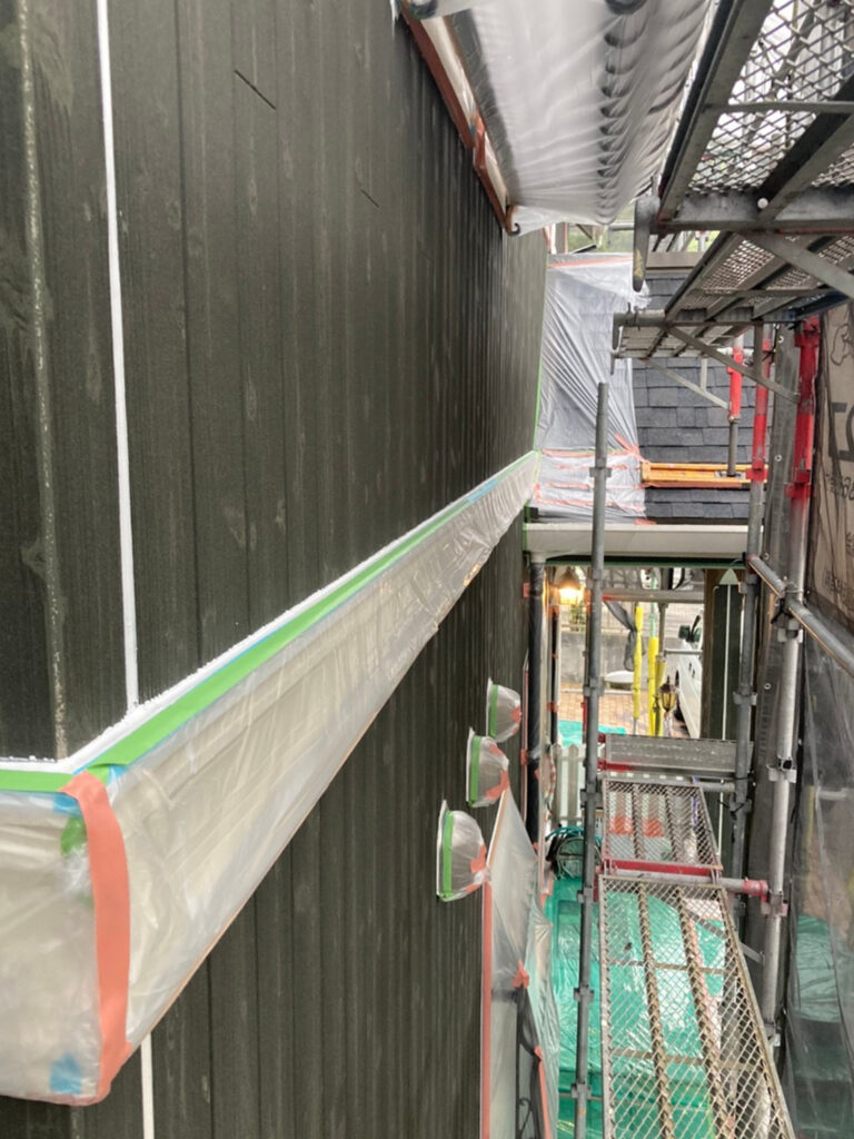 福岡県那珂川市 M様邸【住宅塗装】作業工程:各所養生 写真7