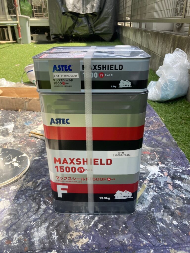 福岡県那珂川市 M様邸【住宅塗装】作業工程:付帯塗装1回目 写真1