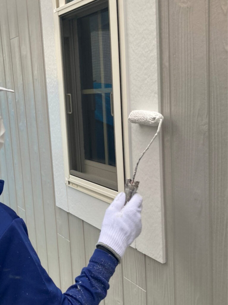 福岡県那珂川市 M様邸【住宅塗装】作業工程:付帯塗装1回目 写真3