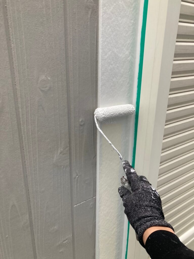 福岡県那珂川市 M様邸【住宅塗装】作業工程:付帯塗装1回目 写真4