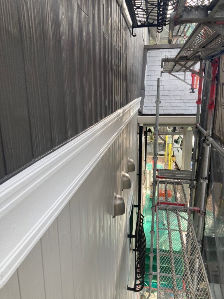 福岡県那珂川市 M様邸【住宅塗装】作業工程:付帯塗装1回目 写真7