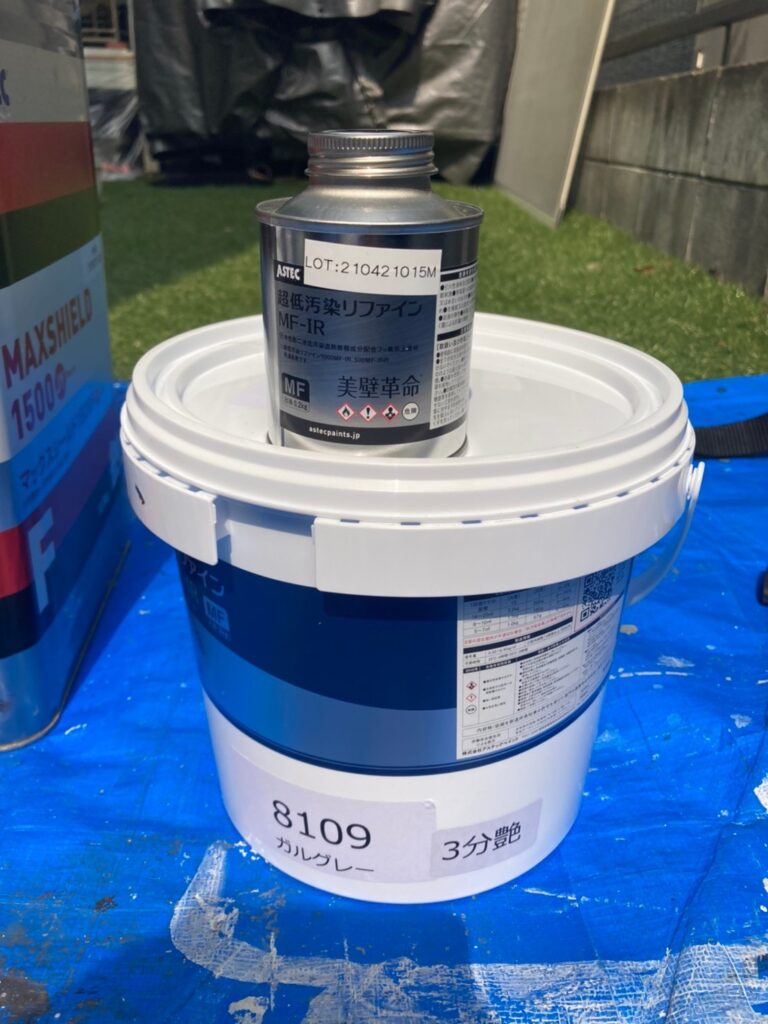 福岡県那珂川市 M様邸【住宅塗装】作業工程:塀塗装 写真3