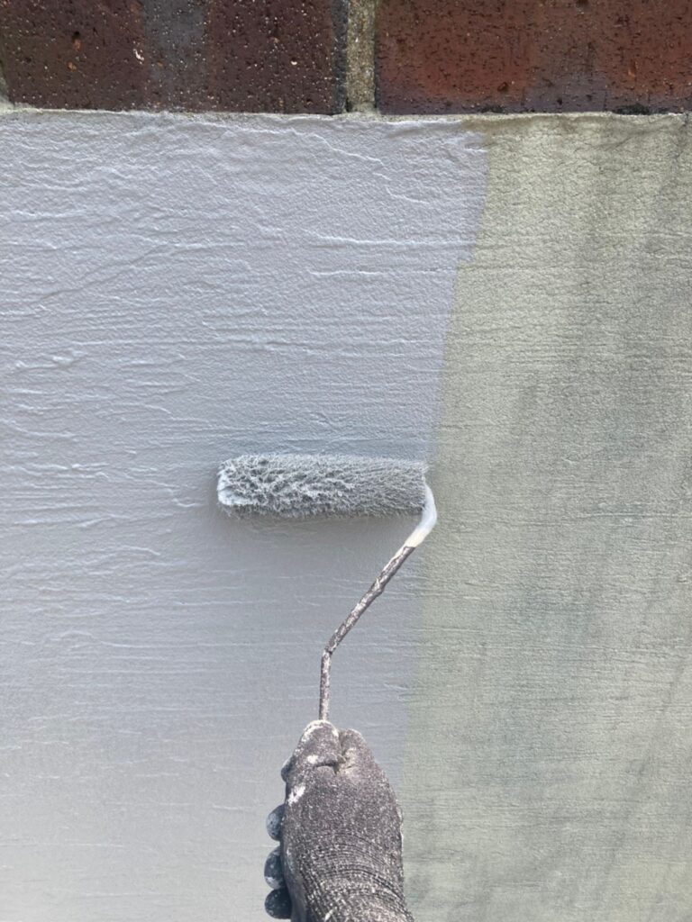 福岡県那珂川市 M様邸【住宅塗装】作業工程:塀塗装 写真4