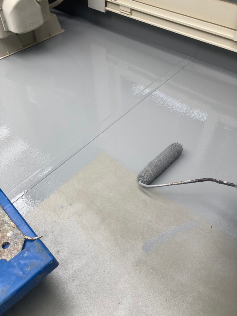 福岡県那珂川市 M様邸【住宅塗装】作業工程:ベランダ防水塗装 写真5