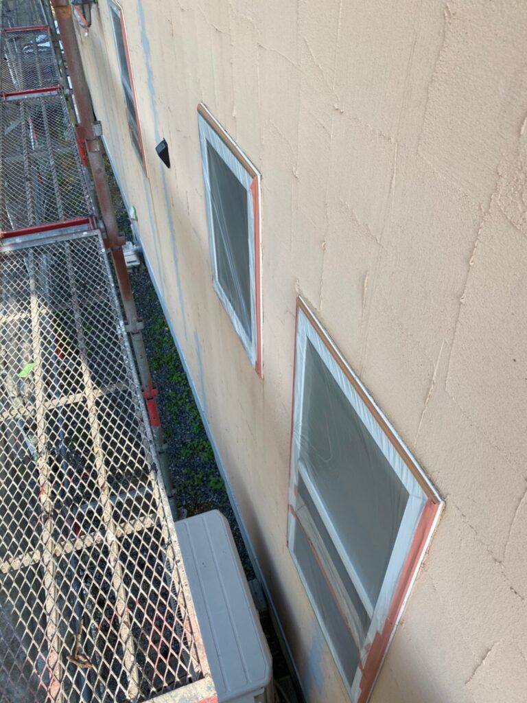 福岡県飯塚市 O様邸【住宅塗装】作業工程:各所養生 写真12