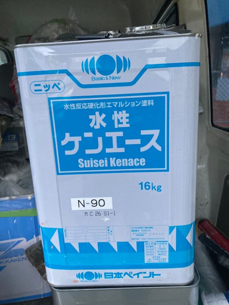 福岡県飯塚市 O様邸【住宅塗装】作業工程:軒天塗装 写真1