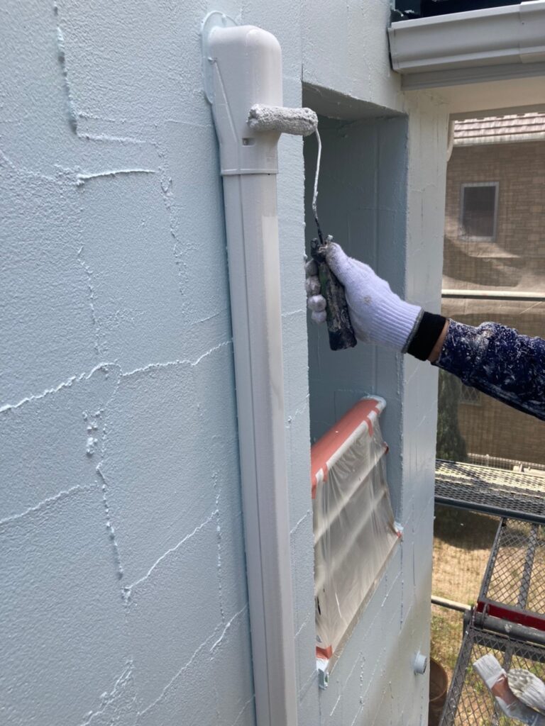 福岡県飯塚市 O様邸【住宅塗装】作業工程:付帯塗装① 写真3