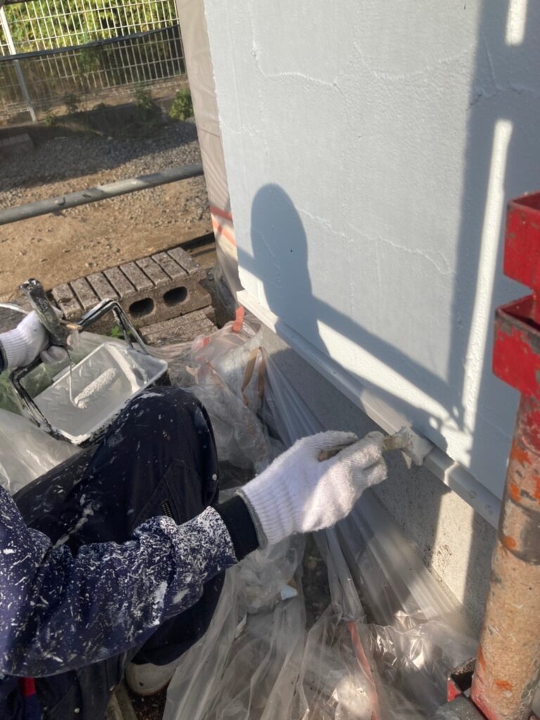 福岡県飯塚市 O様邸【住宅塗装】作業工程:付帯塗装① 写真4