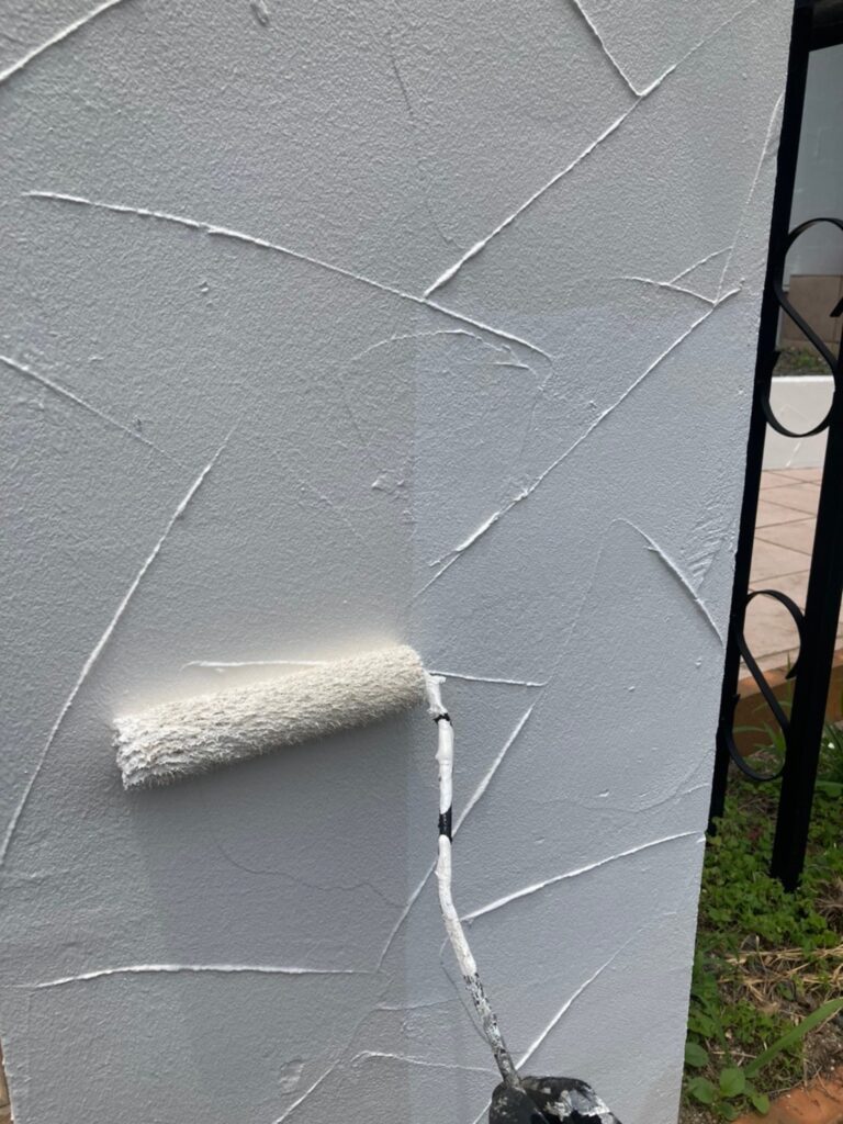 福岡県飯塚市 O様邸【住宅塗装】作業工程:塀塗装 写真9