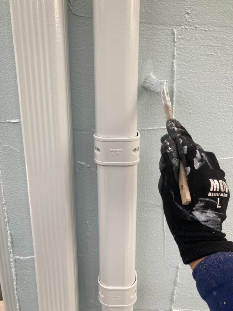 福岡県飯塚市 O様邸【住宅塗装】作業工程:基礎巾木塗装・タッチアップ・清掃 写真8