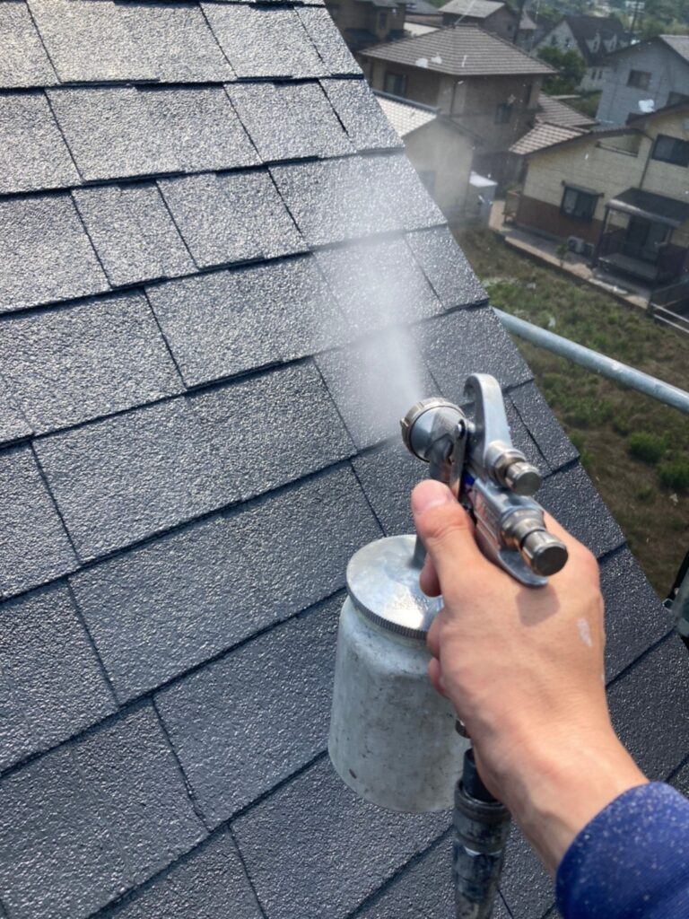 福岡県飯塚市 O様邸【住宅塗装】作業工程:光触媒コーティング 写真2