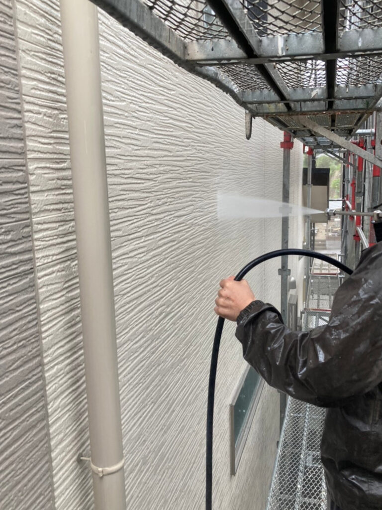 福岡県太宰府市 J様邸【住宅塗装】作業工程:高圧洗浄 写真8