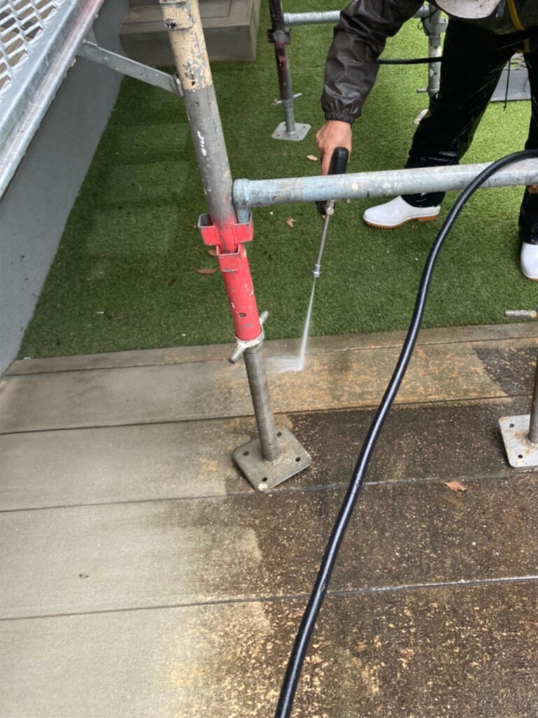 福岡県太宰府市 J様邸【住宅塗装】作業工程:高圧洗浄 写真9