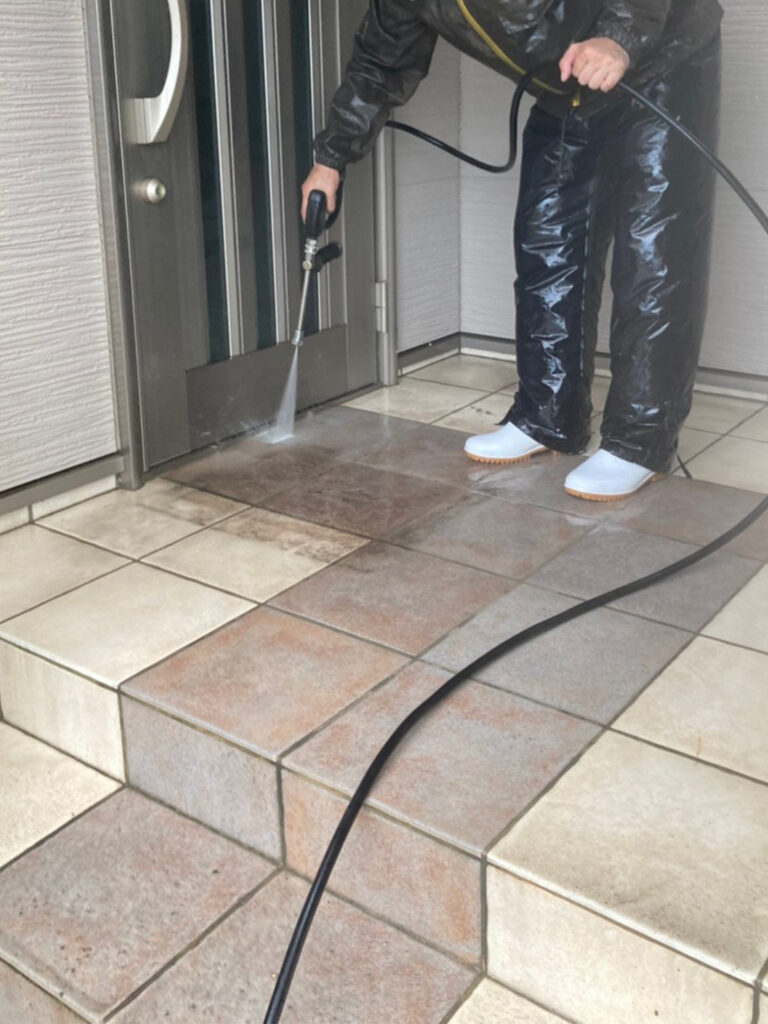 福岡県太宰府市 J様邸【住宅塗装】作業工程:高圧洗浄 写真10