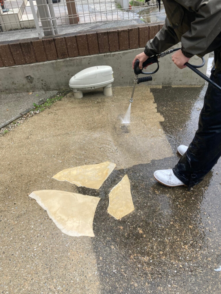 福岡県太宰府市 J様邸【住宅塗装】作業工程:高圧洗浄 写真11