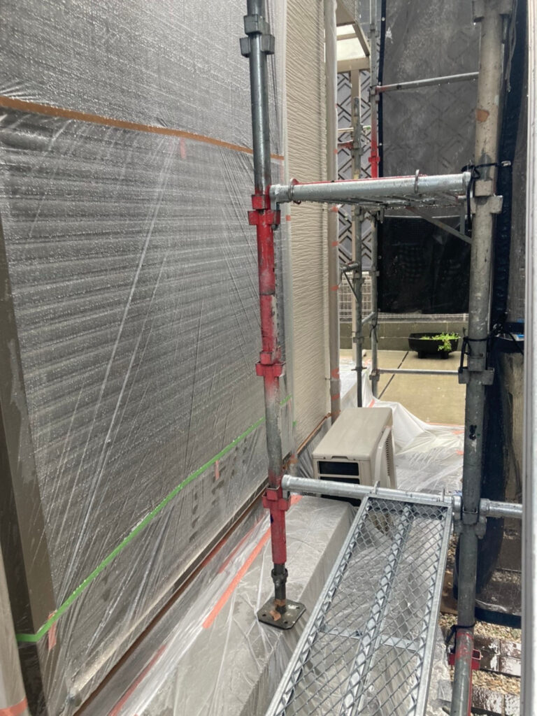 福岡県太宰府市 J様邸【住宅塗装】作業工程:各所養生 写真3