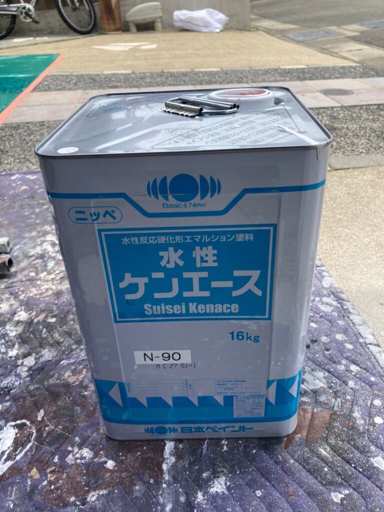 福岡県太宰府市 J様邸【住宅塗装】作業工程:軒天塗装 写真1