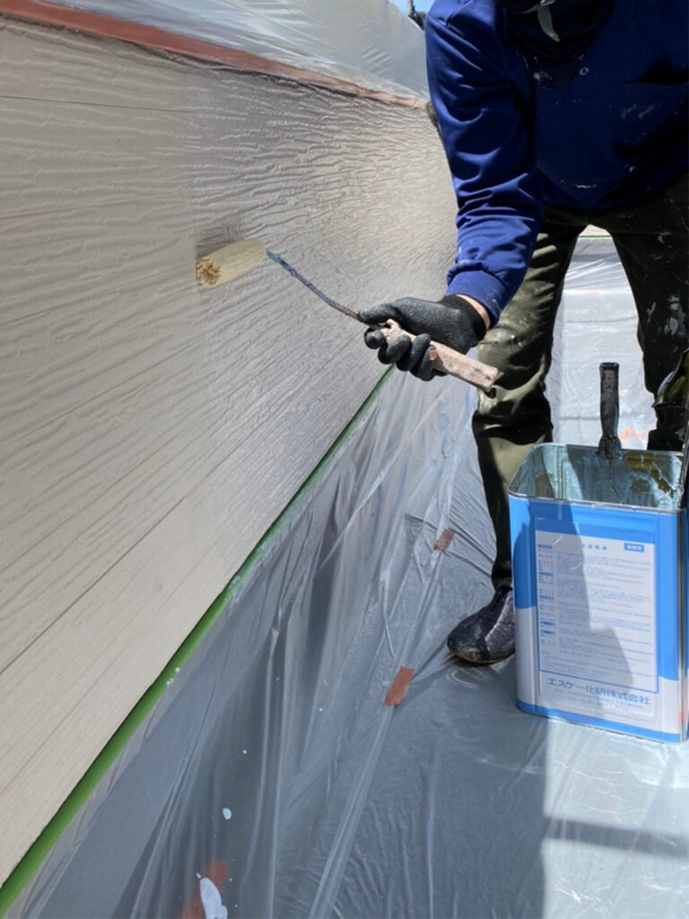 福岡県太宰府市 J様邸【住宅塗装】作業工程:外壁塗装 写真3