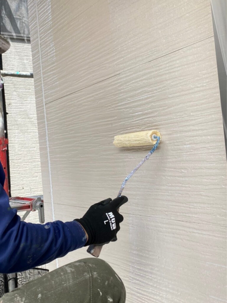 福岡県太宰府市 J様邸【住宅塗装】作業工程:外壁塗装 写真2