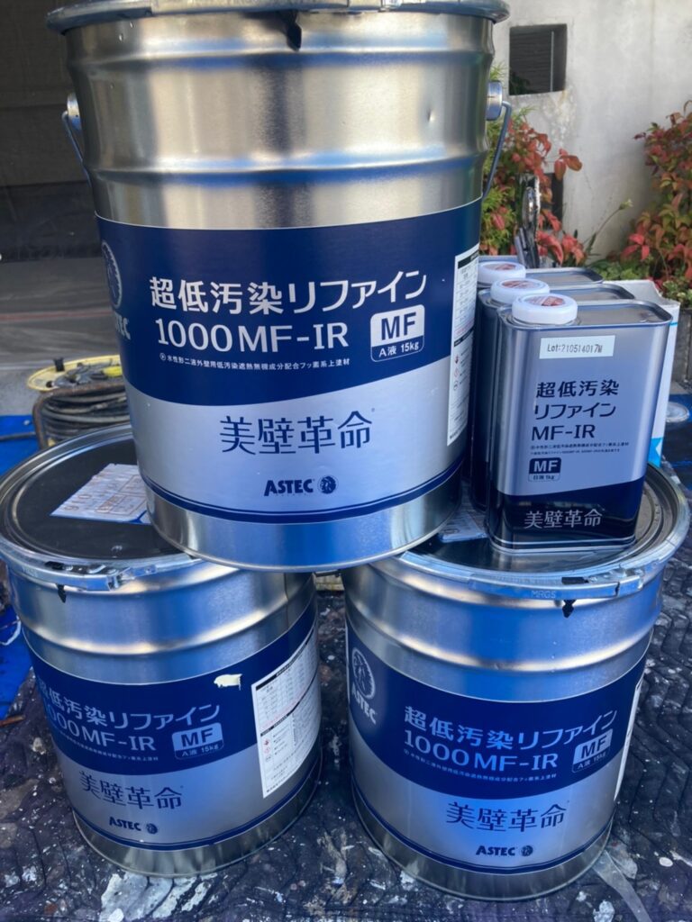 福岡県太宰府市 J様邸【住宅塗装】作業工程:外壁塗装 中塗り 写真8